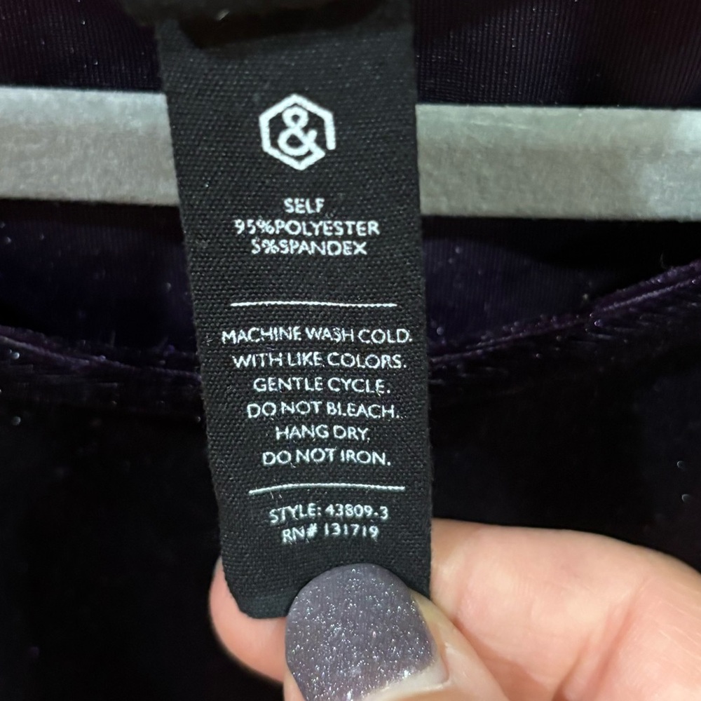 Agnes‎ & Dora Deep Purple Velvet Dress - Picture 8 of 8